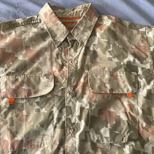 Men’s medium Old Tejas button up Texas camouflage